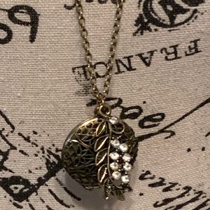 Aromatherapy Charm necklace with feather